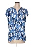 Attention Blue Short Sleeve Blouse Size XL - photo 1