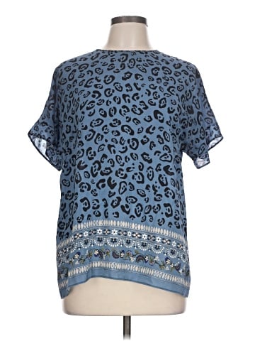 Altuzarra Short Sleeve Silk Top (view 1)