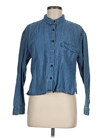 Pull&Bear Long Sleeve Button-Down Shirt (view 1)