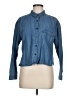 Pull&Bear Blue Long Sleeve Button-Down Shirt Size M - photo 1
