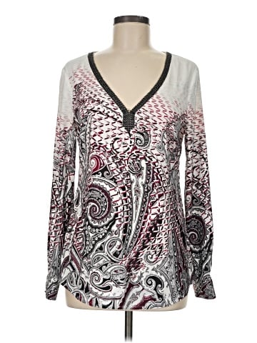 White House Black Market Long Sleeve Blouse (view 1)