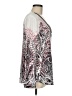 White House Black Market Paisley Silver Long Sleeve Blouse Size 6 - photo 4