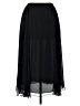 Patra 100% Polyester Solid Black Formal Skirt Size 12 - photo 1