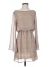 Mono b Polka Dots Tan Casual Dress Size S - photo 1