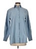 Athleta Solid Blue Long Sleeve Button-Down Shirt Size XXS - photo 1
