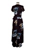 A. Byer Paisley Black Casual Dress Size M - photo 2