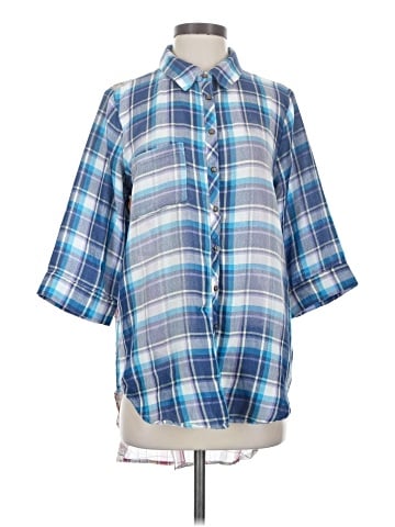 Soft Surroundings 3/4 Sleeve Button-Down Shirt (view 1)