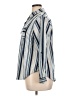 Love Potion 100% Polyester Stripes Blue Long Sleeve Blouse Size 1X - photo 5
