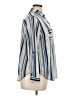 Love Potion 100% Polyester Stripes Blue Long Sleeve Blouse Size 1X - photo 4