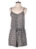 Eye Candy 100% Rayon Hearts Gray Romper Size M - photo 1