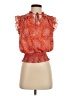 Maison d' Amelie 100% Polyester Orange Sleeveless Blouse Size S - photo 1