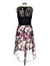 Studio Y 100% Polyester Floral Black Cocktail Dress Size 11 - 12 - photo 2