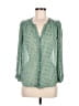 Joie 100% Polyester Green Long Sleeve Blouse Size M - photo 1