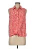 Ellen Tracy 100% Polyester Red Sleeveless Blouse Size M - photo 1