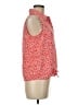 Ellen Tracy 100% Polyester Red Sleeveless Blouse Size M - photo 4