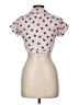 Lily Bleu 100% Polyester Stars Pink Short Sleeve Blouse Size M - photo 2