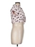 Lily Bleu 100% Polyester Stars Pink Short Sleeve Blouse Size M - photo 4