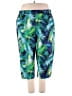 Catherines Tropical Green Active Pants Size 26 waist - photo 1