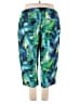 Catherines Tropical Green Active Pants Size 26 waist - photo 2