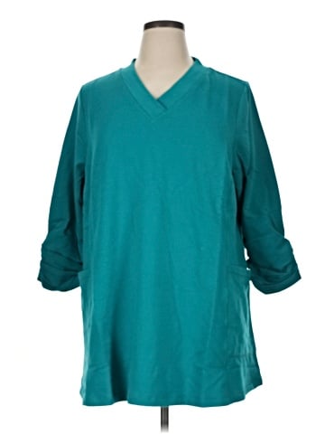 Susan Graver 3/4 Sleeve Blouse (view 1)