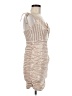 Hello Molly 100% Polyester Metallic Silver Cocktail Dress Size 6 - photo 4