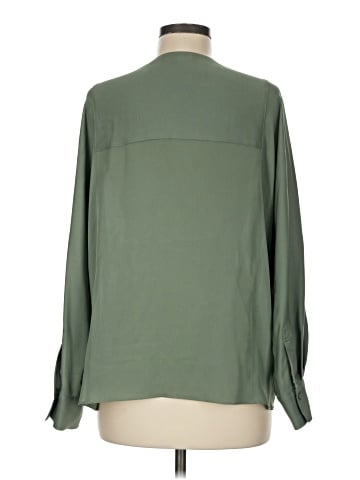 Vince. Long Sleeve Silk Top (view 2)