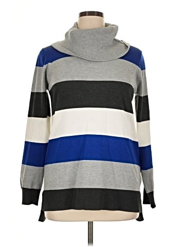 Cable & Gauge Turtleneck Sweater (view 1)