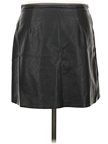 Oodji Faux Leather Skirt (view 2)