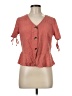 BCX Orange Short Sleeve Blouse Size M - photo 1