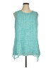Fever 100% Polyester Teal Sleeveless Blouse Size XL - photo 1