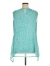Fever 100% Polyester Teal Sleeveless Blouse Size XL - photo 2