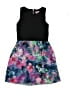 Aqua Floral Black Dress Size M (kids) - photo 1