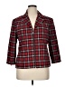 DressBarn Plaid Red Blazer Size XL - photo 1