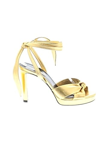 Saint Laurent Hall Bow Sandal Heel (view 1)