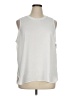Simply Vera Vera Wang 100% Polyester White Sleeveless Top Size XL - photo 1