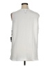 Simply Vera Vera Wang 100% Polyester White Sleeveless Top Size XL - photo 2