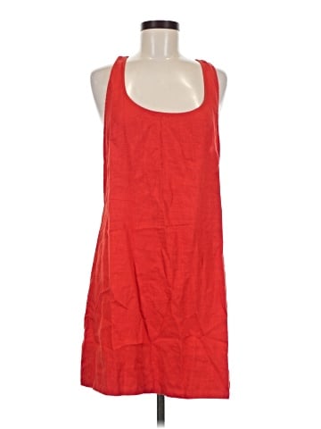 Madewell Cross-Back A-Line Mini Dress in Linen (view 1)