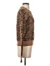 BCBGMAXAZRIA Animal Print Brown Pullover Sweater Size XS - photo 4