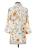 BCX 100% Polyester Floral Ivory 3/4 Sleeve Blouse Size S - photo 2