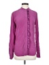 Equipment Purple Long Sleeve Blouse Size S - photo 1