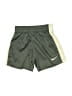 Nike 100% Polyester Color Block Green Gray Athletic Shorts 12-18 MO / 18 MO - photo 1