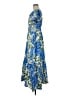 CeCe 100% Cotton Tropical Floral Blue Casual Dress Size M - photo 5