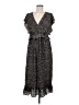 Max Studio 100% Polyester Floral Black Casual Dress Size M (estimated) - photo 1