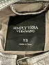 Simply Vera Vera Wang 100% Viscose Metallic Silver Jacket Size XS - photo 6