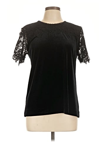 Karl Lagerfeld Paris Short Sleeve Top (view 1)