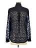 Jennifer Lopez 100% Polyester Black Long Sleeve Blouse Size M - photo 2