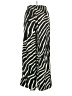 H&M 100% Viscose Animal Print Black Casual Pants Size XS - photo 2