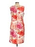 Studio 1 100% Polyester Tropical Orange Cocktail Dress Size 12 - photo 2
