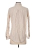 Per Se Stripes Tan Long Sleeve Button-Down Shirt Size S - photo 2