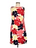 AGB Print Red Casual Dress Size 8 - photo 1